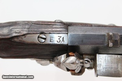 BRACE of 18th C. SILVER Mounted FLINTLOCK Pistols Matching from the 1700s “1st French Colonial Empire” - Image 19 of 25