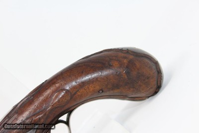 BRACE of 18th C. SILVER Mounted FLINTLOCK Pistols Matching from the 1700s “1st French Colonial Empire” - Image 12 of 25