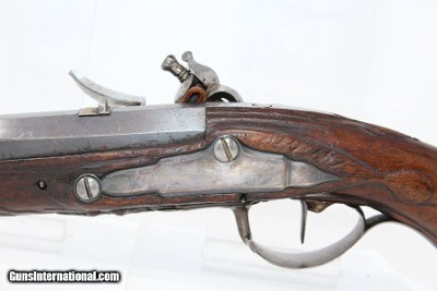 BRACE of 18th C. SILVER Mounted FLINTLOCK Pistols Matching from the 1700s “1st French Colonial Empire” - Image 13 of 25