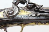 MAGNIFICENT Cased PAIR of ZUGNO Flintlock Pistols Made Circa 1720-1770 in Brescia! - 10 of 25