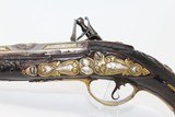 MAGNIFICENT Cased PAIR of ZUGNO Flintlock Pistols Made Circa 1720-1770 in Brescia! - 20 of 25