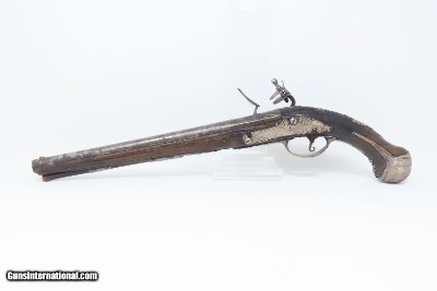 NEUSTATT BAVARIAN Antique Flintlock PISTOL Officer Gentleman .58 Cal SILVER Elegant Mid-to-Late 18th Century Sidearm! - Image 14 of 17