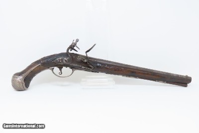 NEUSTATT BAVARIAN Antique Flintlock PISTOL Officer Gentleman .58 Cal SILVER Elegant Mid-to-Late 18th Century Sidearm! - Image 2 of 17
