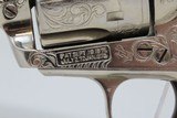 ENGRAVED 1st Gen COLT Single Action Army .45 COLT Revolver C&R 1922 SAA Gorgeous Engraved Peacemaker in Nickel! - 6 of 19