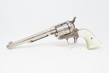 ENGRAVED 1st Gen COLT Single Action Army .45 COLT Revolver C&R 1922 SAA Gorgeous Engraved Peacemaker in Nickel! - 2 of 19