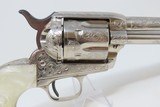 ENGRAVED 1st Gen COLT Single Action Army .45 COLT Revolver C&R 1922 SAA Gorgeous Engraved Peacemaker in Nickel! - 18 of 19