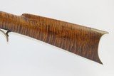Antique BACK ACTION Half Stock PERCUSSION Long Rifle with H. GANO & Co Lock Kentucky Style Long Rifle Made Circa 1850! - 15 of 20
