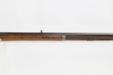Antique BACK ACTION Half Stock PERCUSSION Long Rifle with H. GANO & Co Lock Kentucky Style Long Rifle Made Circa 1850! - 5 of 20