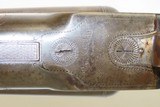 CASED Colt 1883 Double Barrel SHOTGUN 12 Gauge w 1883 Morgan SILVER DOLLAR Scarce ENGRAVED Shotgun Made in 1887 with Damascus Barrels! - 12 of 24