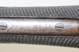 CASED Colt 1883 Double Barrel SHOTGUN 12 Gauge w 1883 Morgan SILVER DOLLAR Scarce ENGRAVED Shotgun Made in 1887 with Damascus Barrels! - 13 of 24