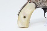ENGRAVED Antique SMITH & WESSON .38 S&W Safety Hammerless Revolver Lemon Squeezer With Personalized, Initialed Case “T.H.H.” - 9 of 21