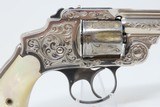 ENGRAVED Antique SMITH & WESSON .38 S&W Safety Hammerless Revolver Lemon Squeezer With Personalized, Initialed Case “T.H.H.” - 15 of 21