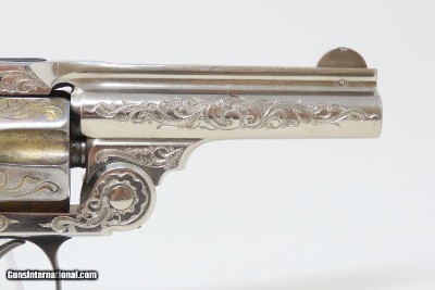 ENGRAVED Antique SMITH & WESSON .38 S&W Safety Hammerless Revolver Lemon Squeezer With Personalized, Initialed Case “T.H.H.” - Image 18 of 21