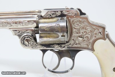 ENGRAVED Antique SMITH & WESSON .38 S&W Safety Hammerless Revolver Lemon Squeezer With Personalized, Initialed Case “T.H.H.” - Image 17 of 21