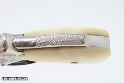 ENGRAVED Antique SMITH & WESSON .38 S&W Safety Hammerless Revolver Lemon Squeezer With Personalized, Initialed Case “T.H.H.” - Image 12 of 21