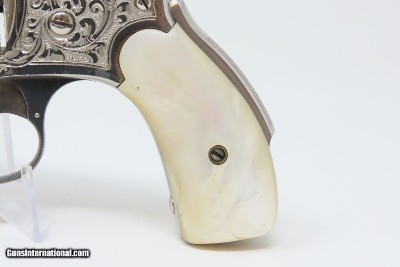 ENGRAVED Antique SMITH & WESSON .38 S&W Safety Hammerless Revolver Lemon Squeezer With Personalized, Initialed Case “T.H.H.” - Image 14 of 21
