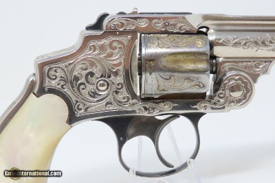 ENGRAVED Antique SMITH & WESSON .38 S&W Safety Hammerless Revolver Lemon Squeezer With Personalized, Initialed Case “T.H.H.” - Image 15 of 21