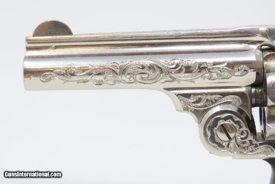 ENGRAVED Antique SMITH & WESSON .38 S&W Safety Hammerless Revolver Lemon Squeezer With Personalized, Initialed Case “T.H.H.” - Image 7 of 21