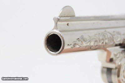 ENGRAVED Antique SMITH & WESSON .38 S&W Safety Hammerless Revolver Lemon Squeezer With Personalized, Initialed Case “T.H.H.” - Image 5 of 21