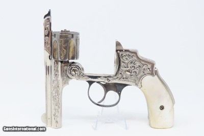 ENGRAVED Antique SMITH & WESSON .38 S&W Safety Hammerless Revolver Lemon Squeezer With Personalized, Initialed Case “T.H.H.” - Image 21 of 21