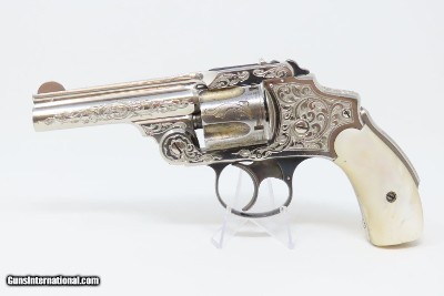 ENGRAVED Antique SMITH & WESSON .38 S&W Safety Hammerless Revolver Lemon Squeezer With Personalized, Initialed Case “T.H.H.” - Image 13 of 21