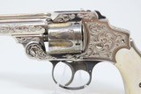 ENGRAVED Antique SMITH & WESSON .38 S&W Safety Hammerless Revolver Lemon Squeezer With Personalized, Initialed Case “T.H.H.” - 17 of 21