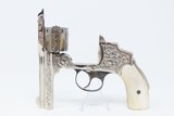 ENGRAVED Antique SMITH & WESSON .38 S&W Safety Hammerless Revolver Lemon Squeezer With Personalized, Initialed Case “T.H.H.” - 21 of 21