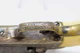 CASED & INSCRIBED Factory Engraved GUSTAVE YOUNG COLT M1849 POCKET Revolver Presented from the Company to its Sergeant Wilbur Henry - 15 of 25