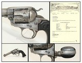 LETTERED COLT Bisley SINGLE ACTION ARMY Revolver Kansas SAA in .38-40 WCF Manufactured in 1902 - 1 of 19