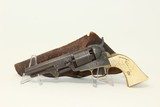 GUSTAVE YOUNG Engraved COLT 1849 POCKET Revolver Made 1853, Engraved with IVORY & Leather Holster! - 3 of 24