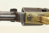 GUSTAVE YOUNG Engraved COLT 1849 POCKET Revolver Made 1853, Engraved with IVORY & Leather Holster! - 15 of 24