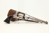 SILVER PLATED Antique .44 REMINGTON New Model ARMY
US Inspected with Period Open Top Gunfighter Holster! - 2 of 22