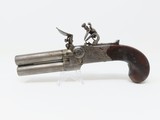 BRACE of Engraved DOUBLE BARREL Antique FLINTLOCK TAP Action Pistols 18th Century Pair of Folding Trigger Pistols with Barrel Selector - 17 of 25