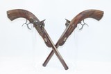 CASED Pair of CONTINENTAL EUROPEAN DUELING Pistols by BAUCHERON-PIRMET .50 FINE Case Colored DUELERS Made Circa 1850 - 5 of 25