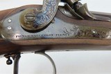CASED Pair of CONTINENTAL EUROPEAN DUELING Pistols by BAUCHERON-PIRMET .50 FINE Case Colored DUELERS Made Circa 1850 - 10 of 25
