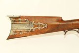 NEW YORK Antique EAGLE Engraved Patchbox “J. HALL” Signed FRONTIER Rifle
1840s Percussion Plains Rifle with Beautiful Décor! - 5 of 24