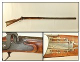 NEW YORK Antique EAGLE Engraved Patchbox “J. HALL” Signed FRONTIER Rifle
1840s Percussion Plains Rifle with Beautiful Décor! - 1 of 24