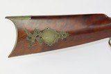 GOLD MINING CALIFORNIA TOWN Antique B.B. BIGELOW.41 Caliber LONG RIFLE Made in MARYSVILLE, CALIFORNIA with Patriotic Patchbox! - 4 of 22