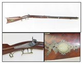 GOLD MINING CALIFORNIA TOWN Antique B.B. BIGELOW.41 Caliber LONG RIFLE Made in MARYSVILLE, CALIFORNIA with Patriotic Patchbox! - 1 of 22