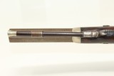 Engraved MANTON Antique BACK-ACTION Perc. Pistol Gold and German Silver Banded Mid-19th Century English Pistol - 13 of 17