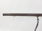 c1800 Antq FRENCH Double BBL SILVER INLAID Shotgun Flintlock to Percussion Flintlock to Percussion Double Barrel Fowling Gun - 6 of 20
