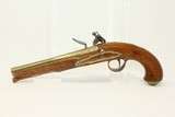 BRACE of WHEELER FLINTLOCK Belt Pistols Antique British Brass Barreled .60 Caliber Pistols - 18 of 25