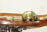 BRACE of WHEELER FLINTLOCK Belt Pistols Antique British Brass Barreled .60 Caliber Pistols - 14 of 25