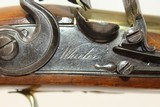 BRACE of WHEELER FLINTLOCK Belt Pistols Antique British Brass Barreled .60 Caliber Pistols - 16 of 25