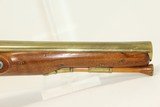 BRACE of WHEELER FLINTLOCK Belt Pistols Antique British Brass Barreled .60 Caliber Pistols - 25 of 25