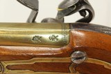 BRACE of WHEELER FLINTLOCK Belt Pistols Antique British Brass Barreled .60 Caliber Pistols - 17 of 25