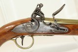 BRACE of WHEELER FLINTLOCK Belt Pistols Antique British Brass Barreled .60 Caliber Pistols - 24 of 25