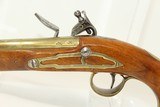 BRACE of WHEELER FLINTLOCK Belt Pistols Antique British Brass Barreled .60 Caliber Pistols - 20 of 25