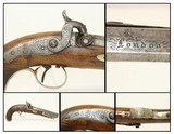 LONDON Antique CHANCE & SON English BELT Pistol ENGRAVED Self Defense Travelling Belt Pistol! - 1 of 17