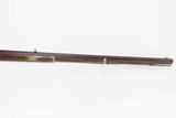 Unique 1890 COCHRAN & RAISON Pistol Grip AMERICAN Percussion Long Rifle
Double Set Triggers & Canine Engraving! - 6 of 20